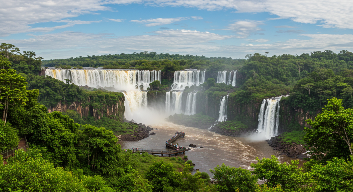 Iguazu Falls on the Argentina-Brazil border