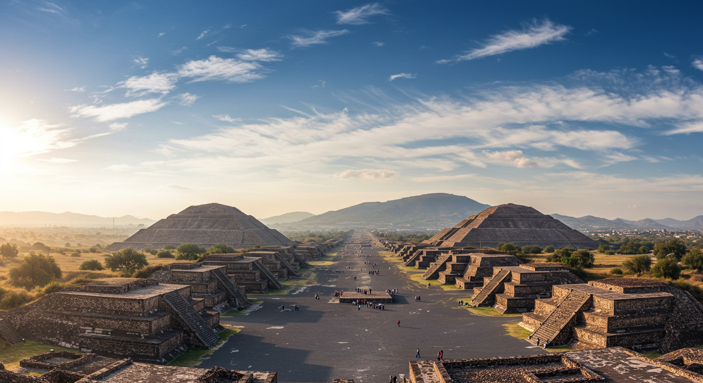 Teotihuacan Pyramids of the Sun and Moon