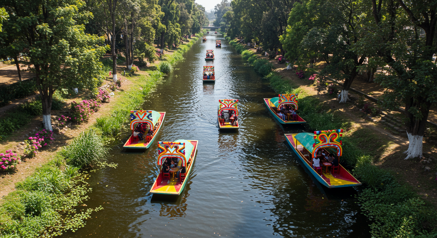 Xochimilco Canals and Trajinera Boats